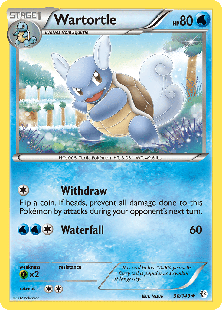 Wartortle (30/149) [Black & White: Boundaries Crossed] Pokemon Single Pokémon  | Multizone: Comics And Games