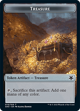 Zombie // Treasure Double-Sided Token [Game Night: Free-for-All Tokens] MTG Single Magic: The Gathering  | Multizone: Comics And Games