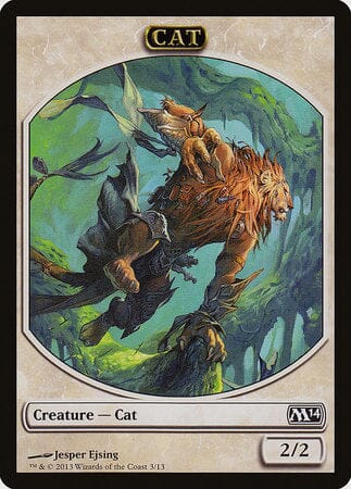 Cat Token [Magic 2014 Tokens] MTG Single Magic: The Gathering  | Multizone: Comics And Games