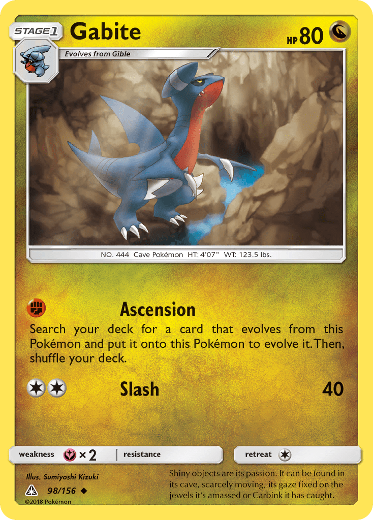 Gabite (98/156) [Sun & Moon: Ultra Prism] Pokemon Single Pokémon  | Multizone: Comics And Games