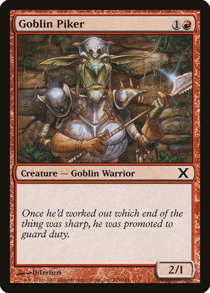 Goblin Piker [Tenth Edition] MTG Single Magic: The Gathering  | Multizone: Comics And Games