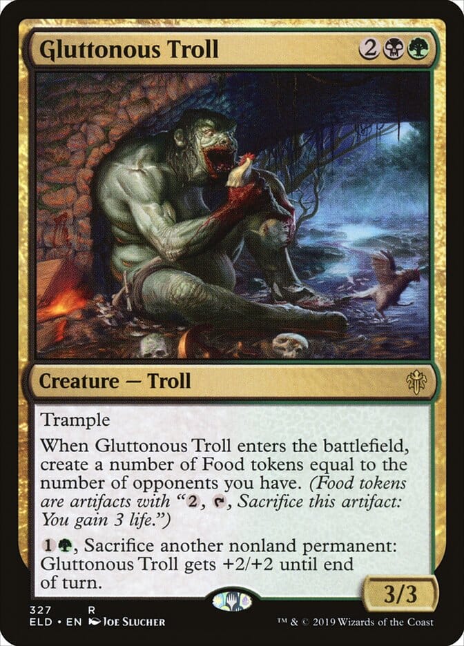 Gluttonous Troll [Throne of Eldraine] MTG Single Magic: The Gathering  | Multizone: Comics And Games