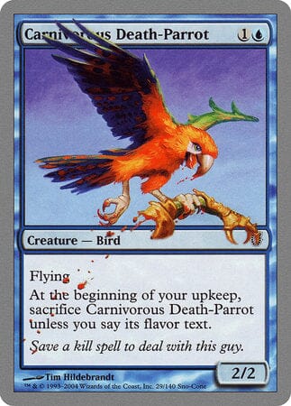 Carnivorous Death-Parrot [Unhinged] MTG Single Magic: The Gathering  | Multizone: Comics And Games