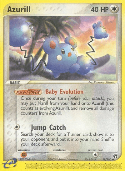 Azurill (31/100) [EX: Sandstorm] Pokemon Single Pokémon  | Multizone: Comics And Games
