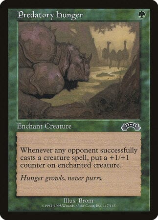 Predatory Hunger [Exodus] MTG Single Magic: The Gathering  | Multizone: Comics And Games