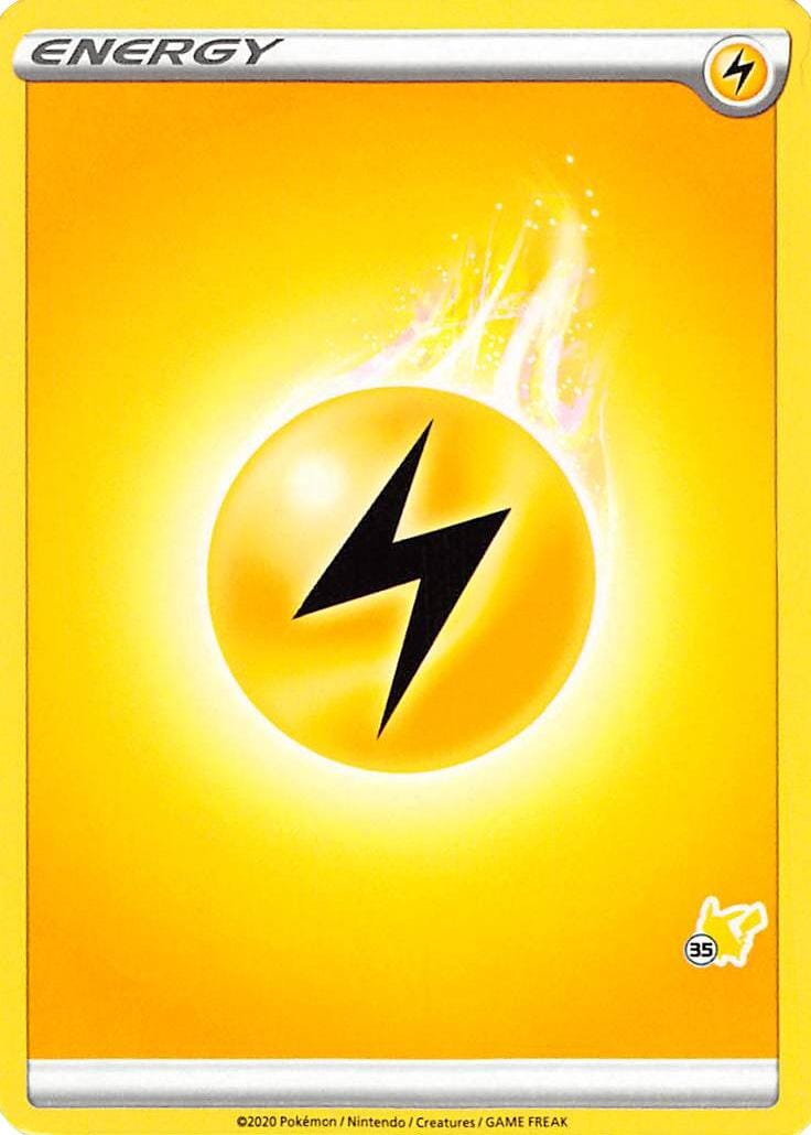 Lightning Energy (Pikachu Stamp #35) [Battle Academy 2022] Pokemon Single Pokémon  | Multizone: Comics And Games