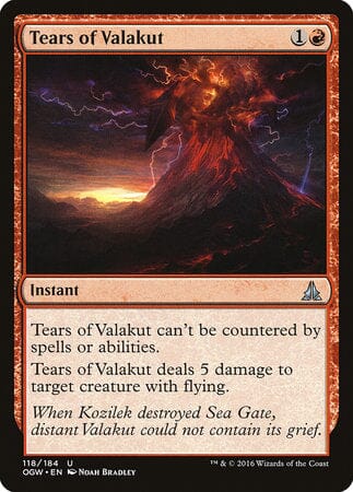 Tears of Valakut [Oath of the Gatewatch] MTG Single Magic: The Gathering  | Multizone: Comics And Games