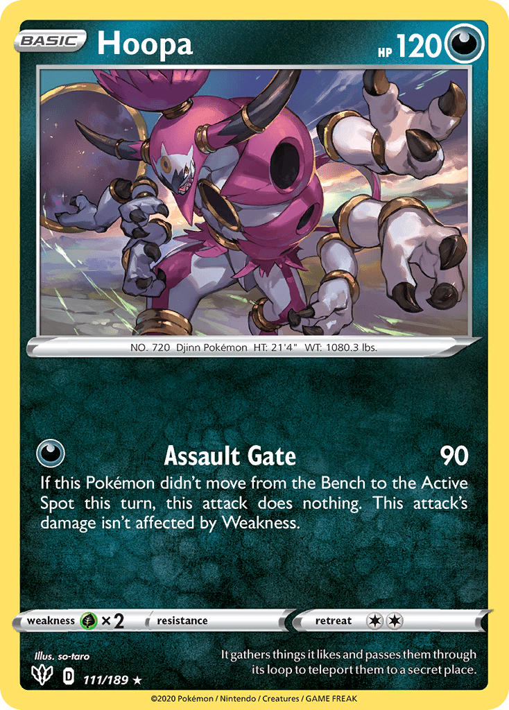 Hoopa (111/189) [Sword & Shield: Darkness Ablaze] Pokemon Single Pokémon  | Multizone: Comics And Games