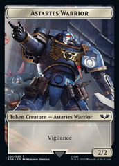 Astartes Warrior (001) // Clue Double-sided Token [Universes Beyond: Warhammer 40,000 Tokens] MTG Single Magic: The Gathering  | Multizone: Comics And Games