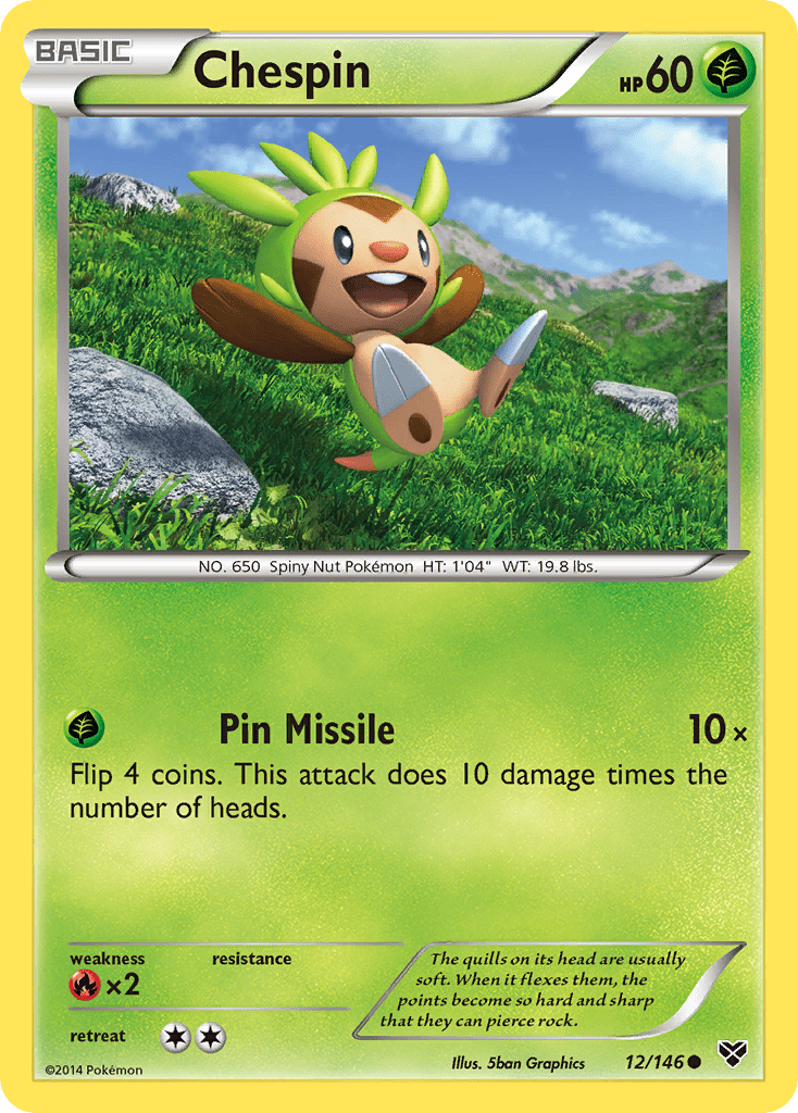 Chespin (12/146) [XY: Base Set] Pokemon Single Pokémon  | Multizone: Comics And Games