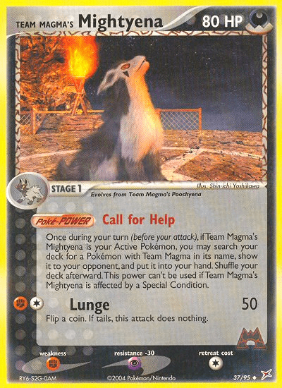 Team Magma's Mightyena (37/95) [EX: Team Magma vs Team Aqua] Pokemon Single Pokémon  | Multizone: Comics And Games