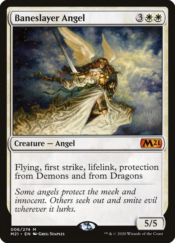 Baneslayer Angel (Promo Pack) [Core Set 2021 Promos] MTG Single Magic: The Gathering  | Multizone: Comics And Games