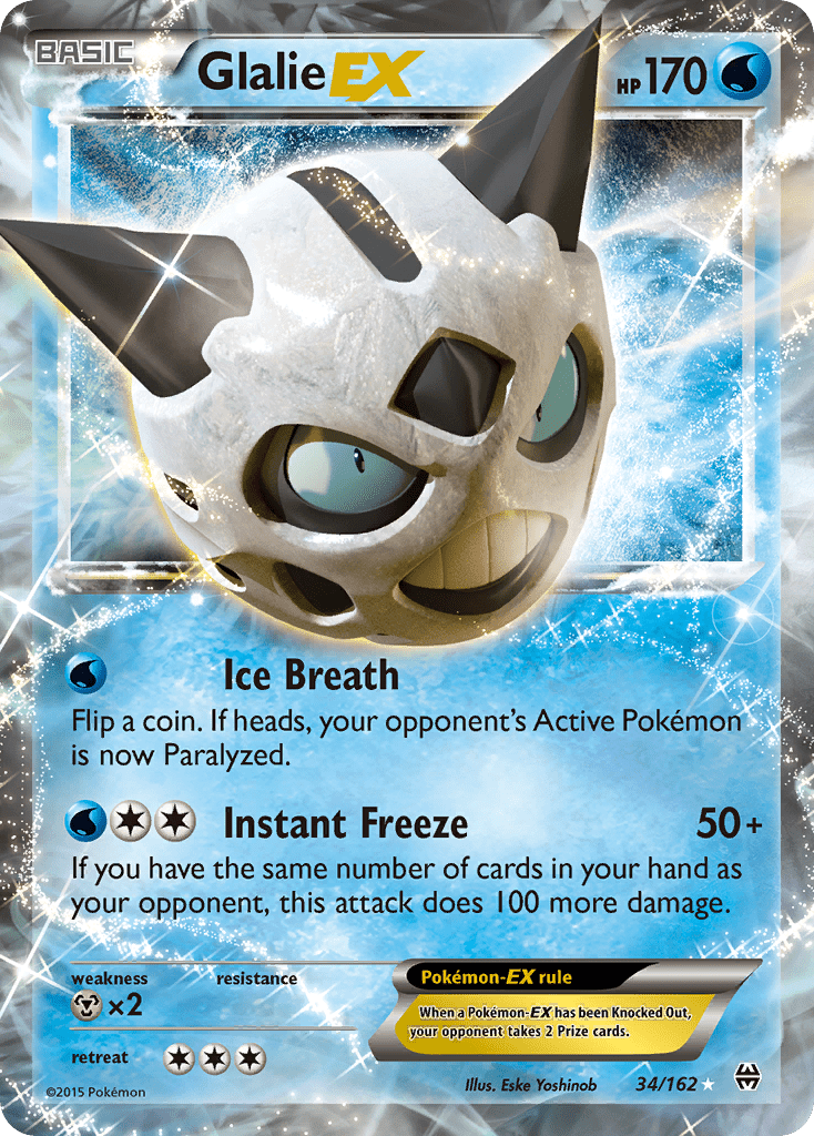 Glalie EX (34/162) [XY: BREAKthrough] Pokemon Single Pokémon  | Multizone: Comics And Games