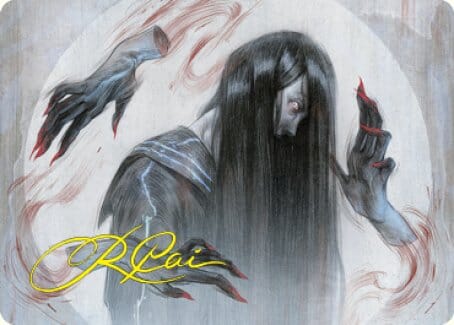 Clawing Torment Art Card (Gold-Stamped Signature) [Kamigawa: Neon Dynasty Art Series] MTG Single Magic: The Gathering  | Multizone: Comics And Games