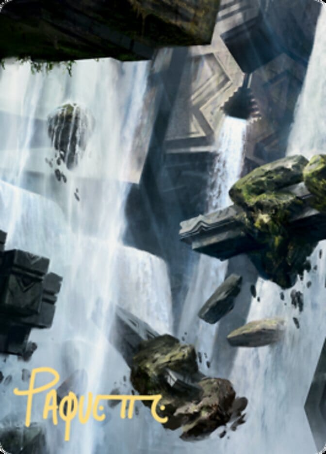 Island 1 Art Card (Gold-Stamped Signature) [Zendikar Rising Art Series] MTG Single Magic: The Gathering  | Multizone: Comics And Games
