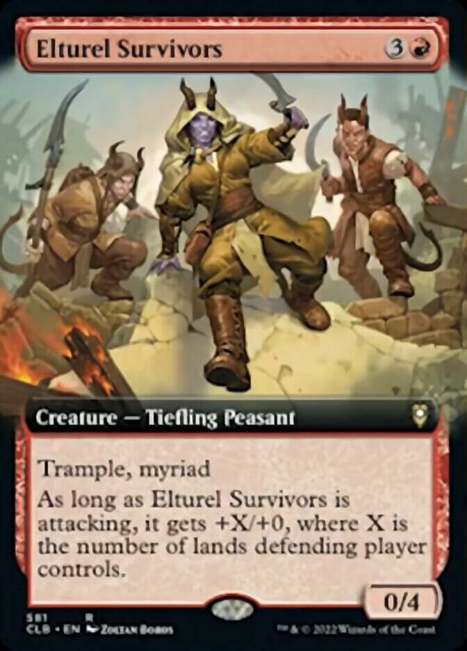 Elturel Survivors (Extended Art) [Commander Legends: Battle for Baldur's Gate] MTG Single Magic: The Gathering  | Multizone: Comics And Games