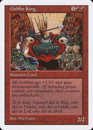 Goblin King [Fifth Edition] MTG Single Magic: The Gathering  | Multizone: Comics And Games