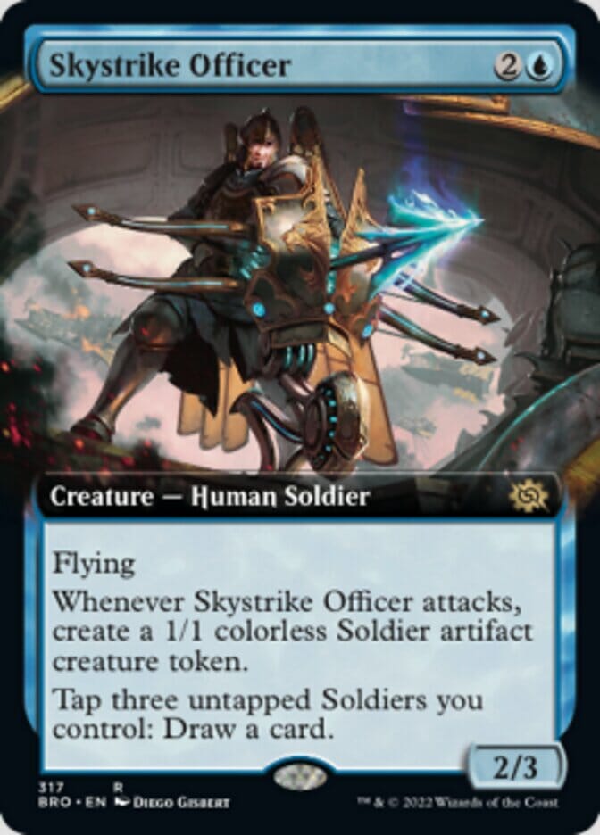 Skystrike Officer (Extended Art) [The Brothers' War] MTG Single Magic: The Gathering  | Multizone: Comics And Games