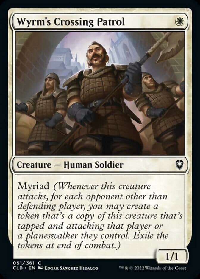 Wyrm's Crossing Patrol [Commander Legends: Battle for Baldur's Gate] MTG Single Magic: The Gathering  | Multizone: Comics And Games