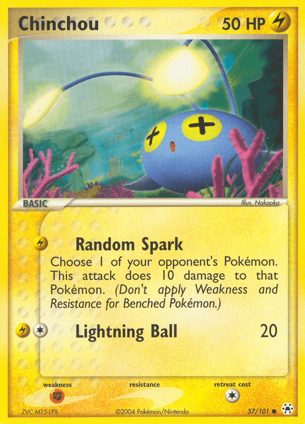Chinchou (57/101) [EX: Hidden Legends] Pokemon Single Pokémon  | Multizone: Comics And Games