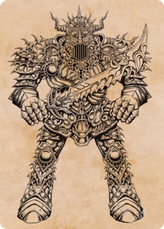 Iron Golem (Showcase) Art Card [Dungeons & Dragons: Adventures in the Forgotten Realms Art Series] MTG Single Magic: The Gathering  | Multizone: Comics And Games