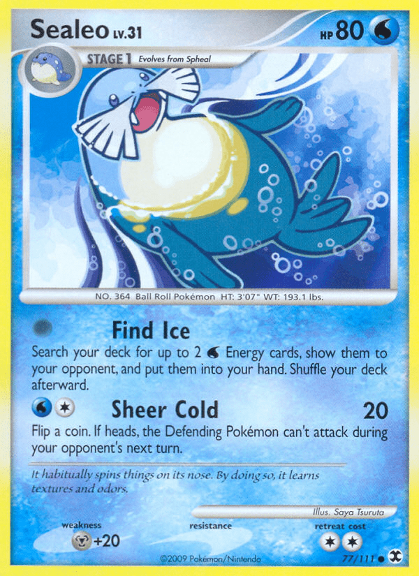 Sealeo (77/111) [Platinum: Rising Rivals] Pokemon Single Pokémon  | Multizone: Comics And Games