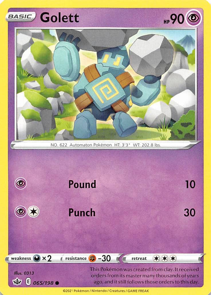 Golett (065/198) [Sword & Shield: Chilling Reign] Pokemon Single Pokémon  | Multizone: Comics And Games