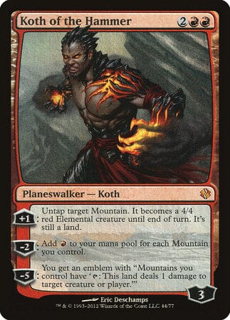 Koth of the Hammer [Duel Decks: Venser vs. Koth] MTG Single Magic: The Gathering  | Multizone: Comics And Games