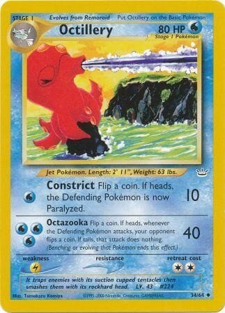 Octillery (34/64) [Neo Revelation Unlimited] Pokemon Single Pokémon  | Multizone: Comics And Games