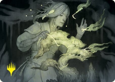 Careful Cultivation Art Card (Gold-Stamped Signature) [Kamigawa: Neon Dynasty Art Series] MTG Single Magic: The Gathering  | Multizone: Comics And Games