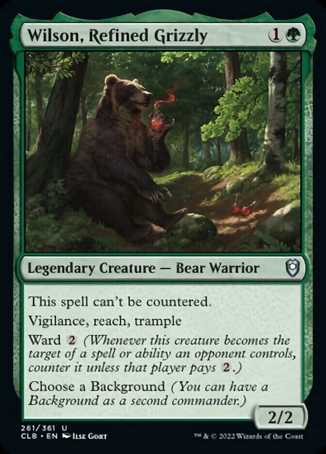 Wilson, Refined Grizzly [Commander Legends: Battle for Baldur's Gate] MTG Single Magic: The Gathering  | Multizone: Comics And Games