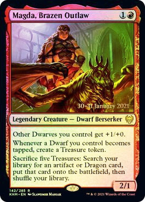 Magda, Brazen Outlaw [Kaldheim Prerelease Promos] MTG Single Magic: The Gathering  | Multizone: Comics And Games