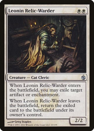 Leonin Relic-Warder [Mirrodin Besieged] MTG Single Magic: The Gathering  | Multizone: Comics And Games