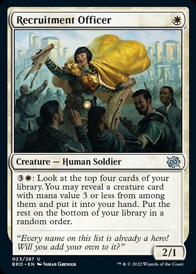 Recruitment Officer [The Brothers' War] MTG Single Magic: The Gathering  | Multizone: Comics And Games