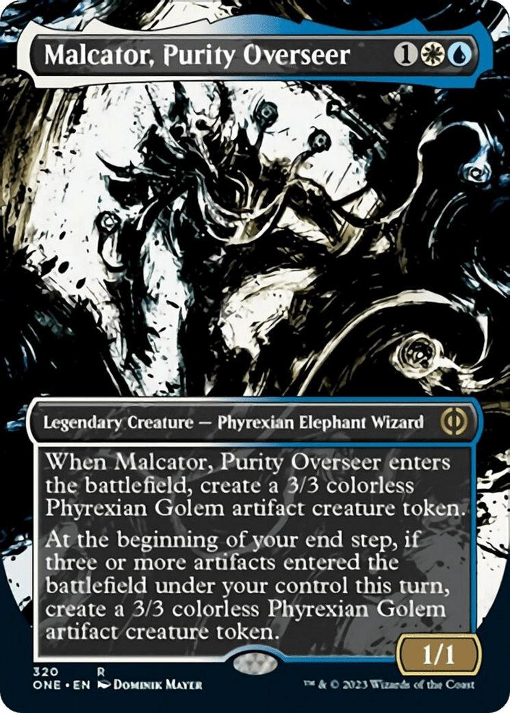 Malcator, Purity Overseer (Borderless Ichor) [Phyrexia: All Will Be One] MTG Single Magic: The Gathering  | Multizone: Comics And Games