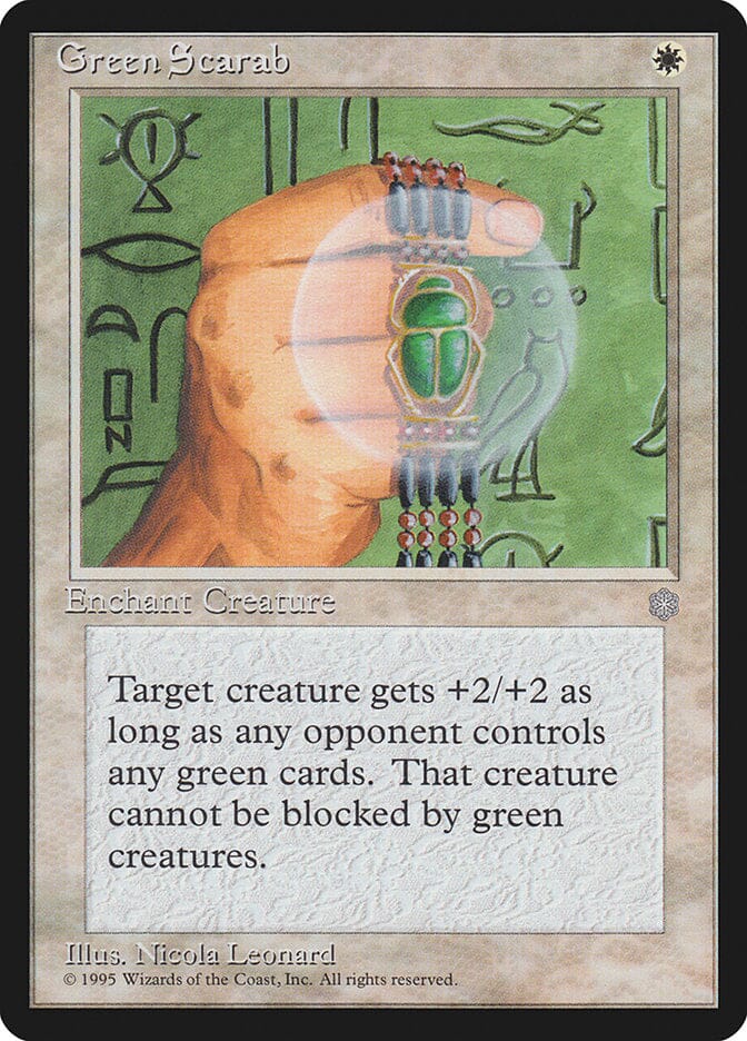 Green Scarab [Ice Age] MTG Single Magic: The Gathering  | Multizone: Comics And Games