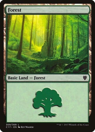 Forest (309) [Commander 2017] MTG Single Magic: The Gathering  | Multizone: Comics And Games