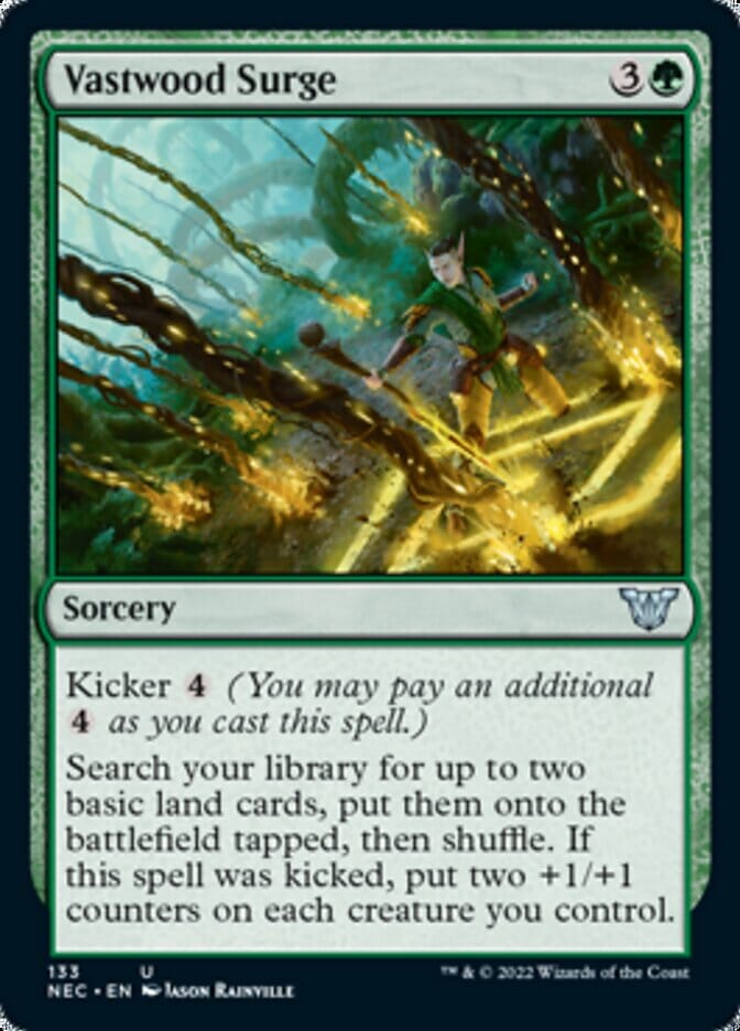 Vastwood Surge [Kamigawa: Neon Dynasty Commander] MTG Single Magic: The Gathering  | Multizone: Comics And Games