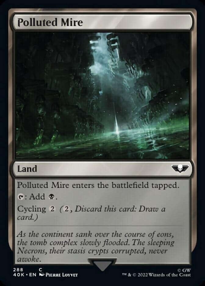 Polluted Mire [Universes Beyond: Warhammer 40,000] MTG Single Magic: The Gathering  | Multizone: Comics And Games