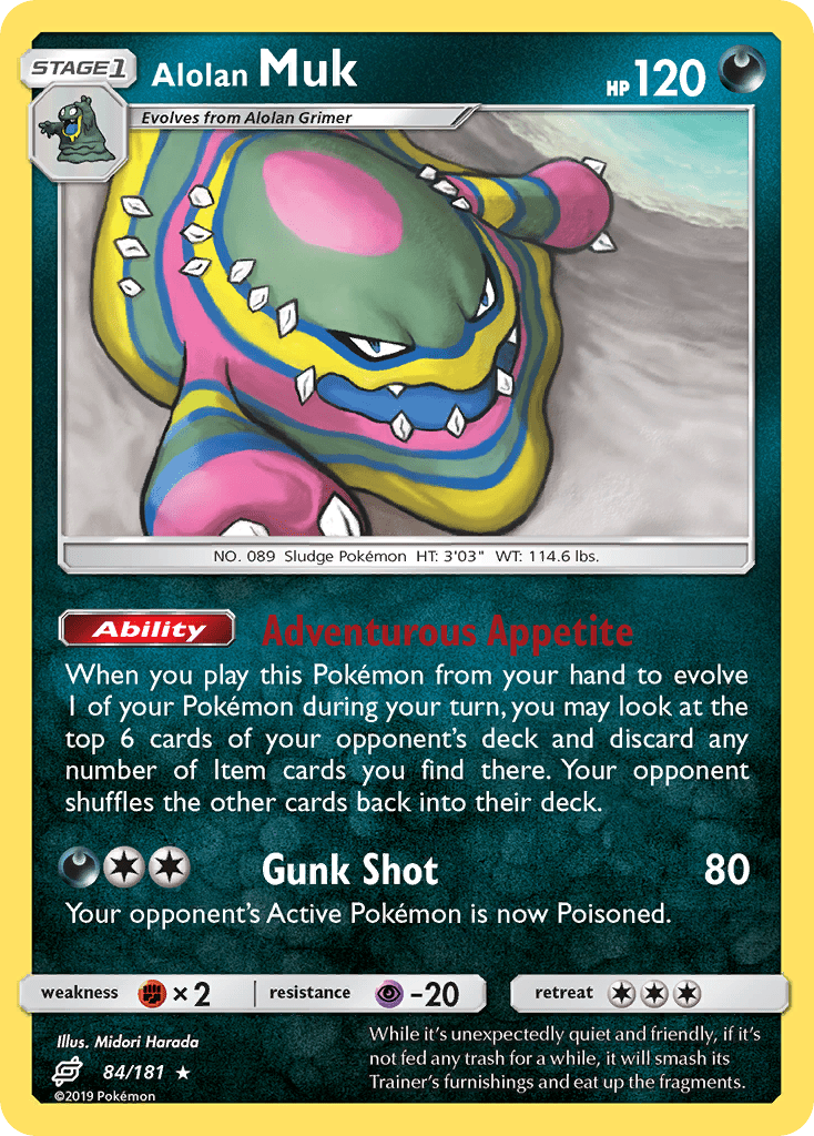Alolan Muk (84/181) [Sun & Moon: Team Up] Pokemon Single Pokémon  | Multizone: Comics And Games