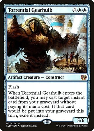 Torrential Gearhulk [Kaladesh Promos] MTG Single Magic: The Gathering  | Multizone: Comics And Games