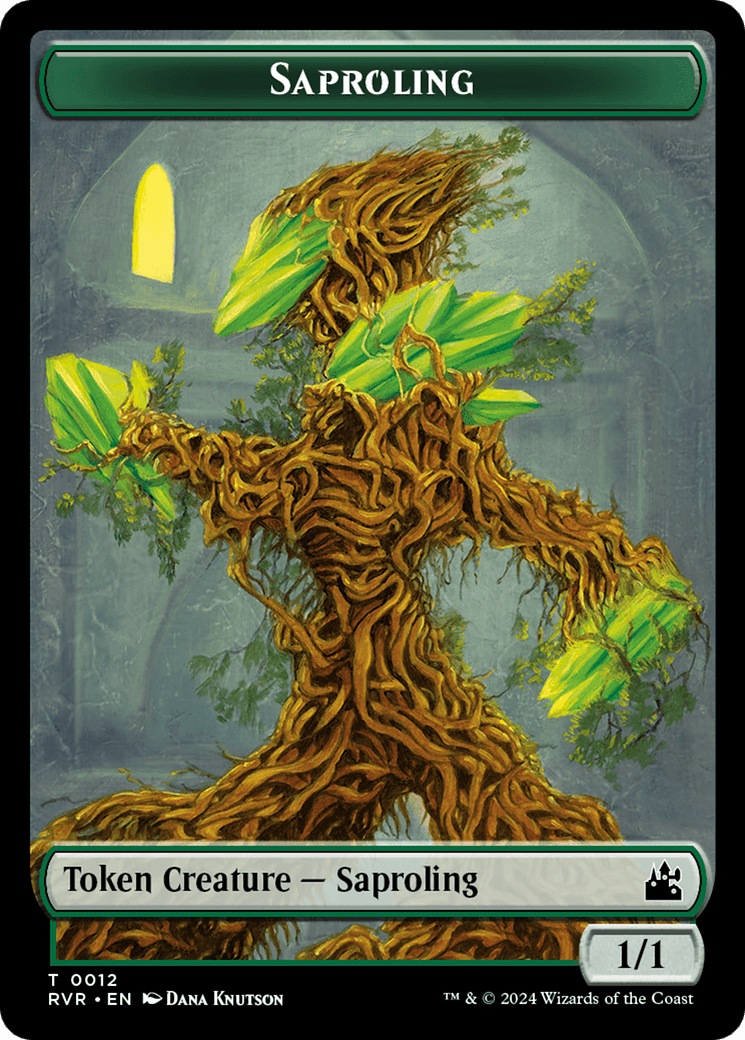 Saproling // Zombie Double-Sided Token [Ravnica Remastered Tokens] MTG Single Magic: The Gathering  | Multizone: Comics And Games