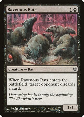 Ravenous Rats [Duel Decks: Izzet vs. Golgari] MTG Single Magic: The Gathering  | Multizone: Comics And Games