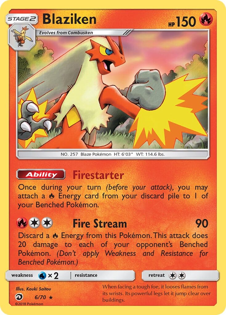 Blaziken (6/70) (Theme Deck Exclusive) [Sun & Moon: Dragon Majesty] Pokemon Single Pokémon  | Multizone: Comics And Games