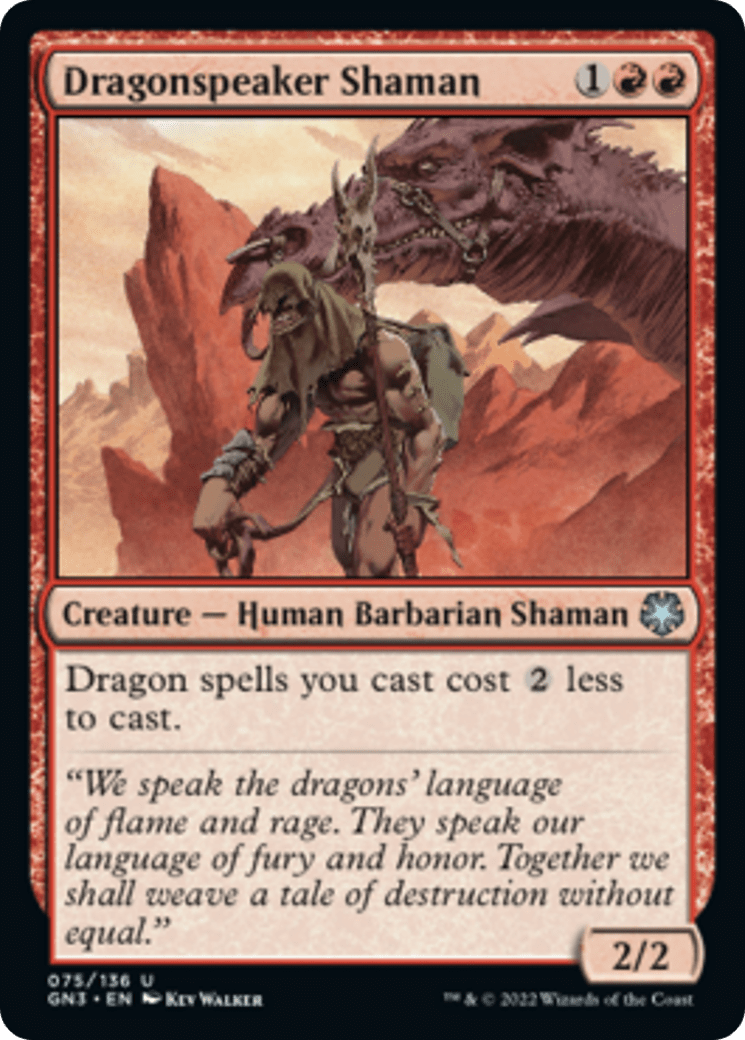 Dragonspeaker Shaman [Game Night: Free-for-All] MTG Single Magic: The Gathering  | Multizone: Comics And Games