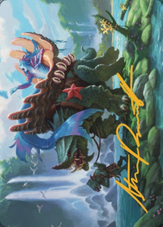 Vodalian Mindsinger Art Card (Gold-Stamped Signature) [Dominaria United Art Series] MTG Single Magic: The Gathering  | Multizone: Comics And Games