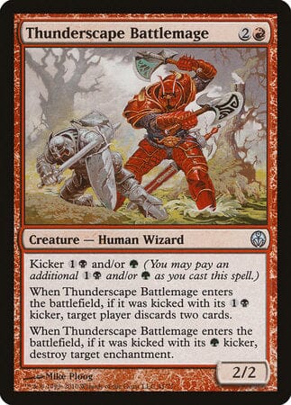 Thunderscape Battlemage [Duel Decks: Phyrexia vs. the Coalition] MTG Single Magic: The Gathering  | Multizone: Comics And Games
