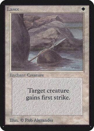 Lance [Limited Edition Alpha] MTG Single Magic: The Gathering  | Multizone: Comics And Games