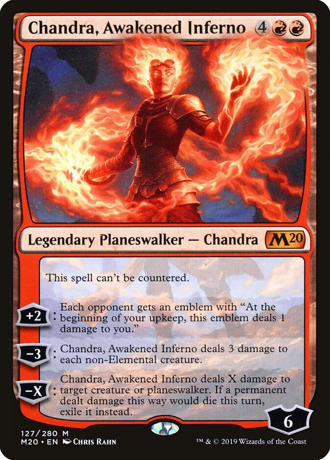 Chandra, Awakened Inferno [Core Set 2020] MTG Single Magic: The Gathering  | Multizone: Comics And Games