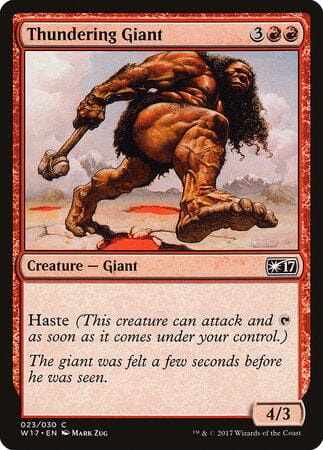 Thundering Giant [Welcome Deck 2017] MTG Single Magic: The Gathering  | Multizone: Comics And Games